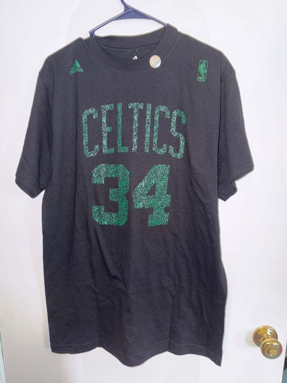 Adidas Boston Celtics Paul Pierce 34 NBA Graphic T-Shirt Size M